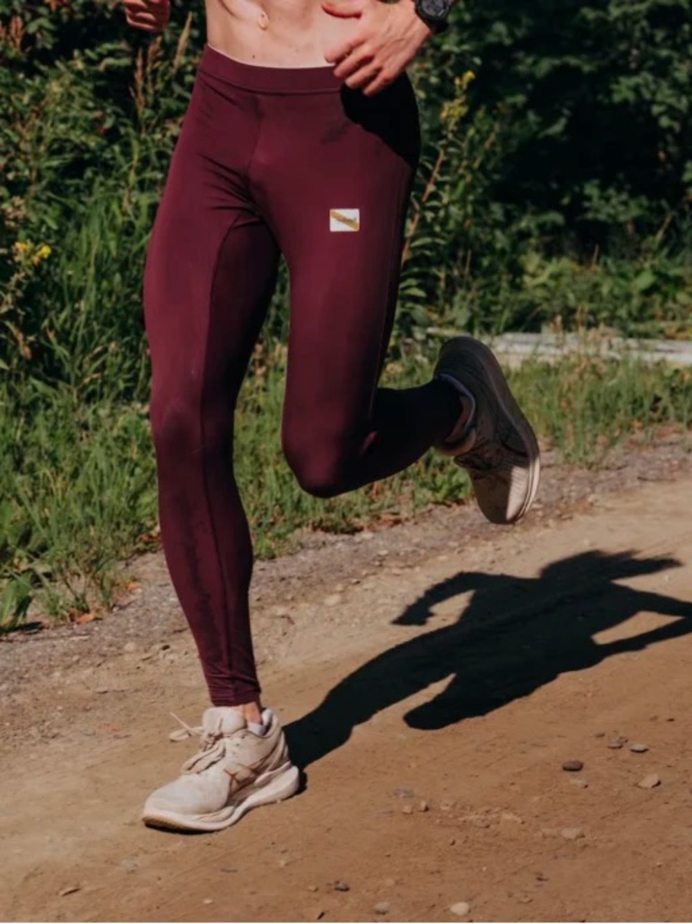 Tracksmith Turnover Tights Men Medium Maroon